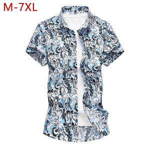 Short Sleeve Beach Shirt Casual Thin