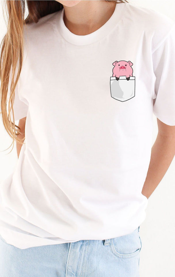 Pocket Design Pug Pineapple Dog Cartoon