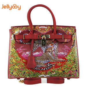 Shoulder Bags Flower Pattern Bags Leather Casual