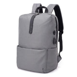 USB Charging Canvas School Bag Anti theft
