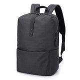USB Charging Canvas School Bag Anti theft
